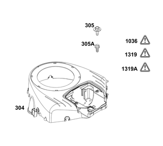 Blower Housing  Group Diagram and Parts List for 44N677-0053-B5 400000 - 699999 Briggs and Stratton Engine